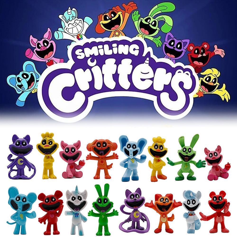 Vicbuy Gifts Home Decor Smiling Critters Action Figure Horror Game Cake Toppers Figurine Toys 8/10Pcs C 10Pcs