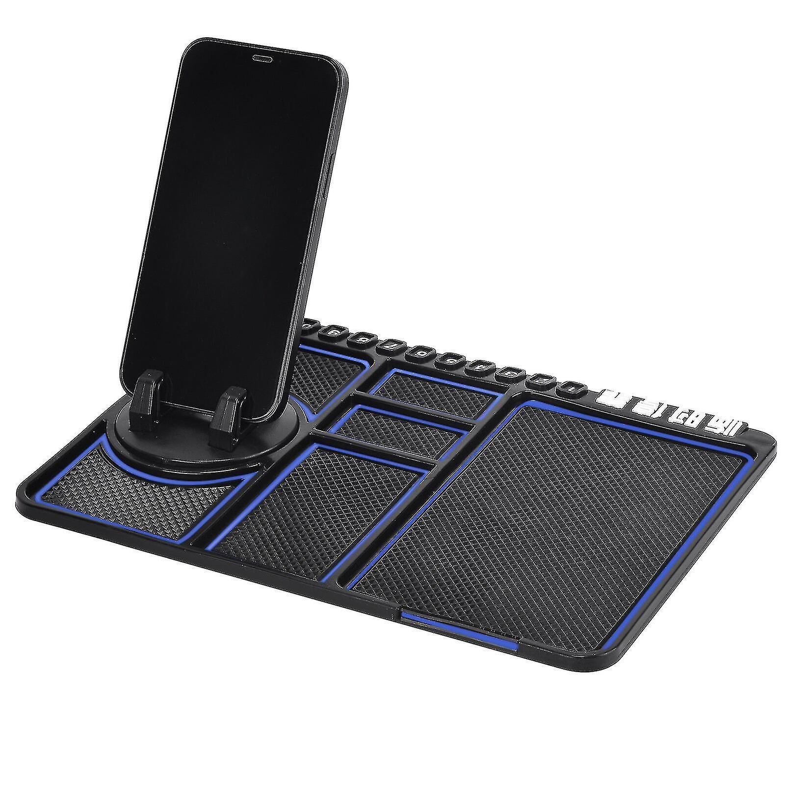 Tianzun Car Dashboard Anti-slip Mat Car Interior Accessories  Auto Phone Cushion Pvc For Mobile Phone Bracket Navigation Storage Cushion Blue