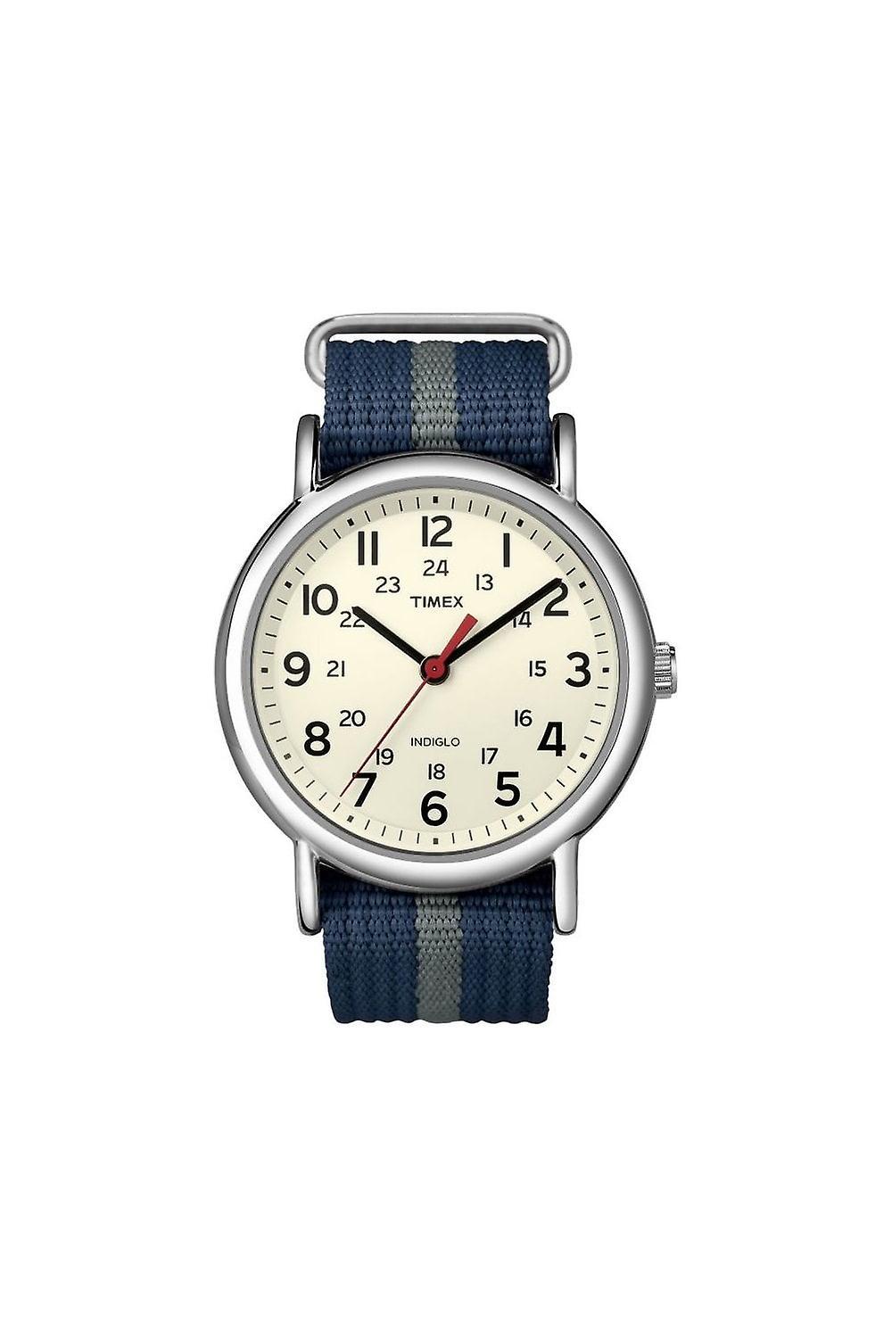 Men's Timex Gents Easy Reader Weekender Indiglo Watch T2N654