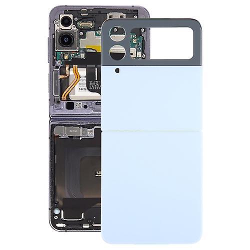 Repair Parts For Samsung Galaxy Z Flip4 Sm-f721b Battery Back Cover With Camera Lens Cover Blue