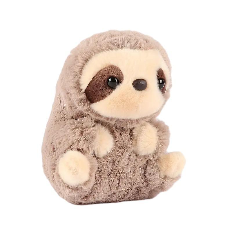 Wfuo Plush Toy 5.5in Simulation Sloth Plush Toy Stuffed Animal Sloth Dolls Toy High Quality Toy For Kids Baby Birthday Gift