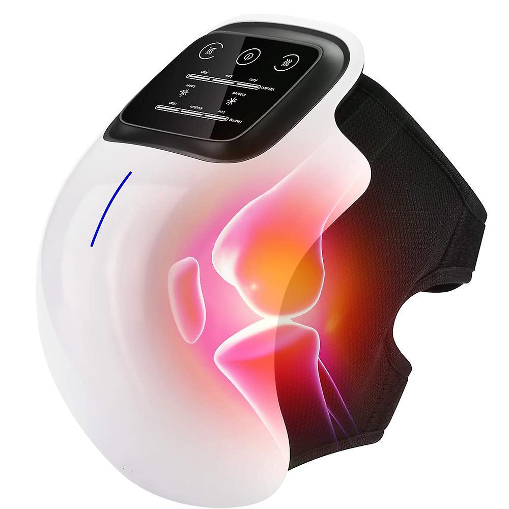 Bpjljr Cordless Knee Massager, Powerful Infrared Heat For Swelling Stiff