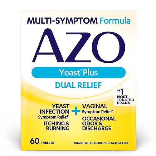 Azo yeast plus dual relief tablets 60 count