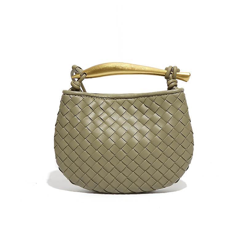 Unitoney Mini Braided Sardine Bag Women's Shoulder Crossbody Bag Handbag B1679 Light Green