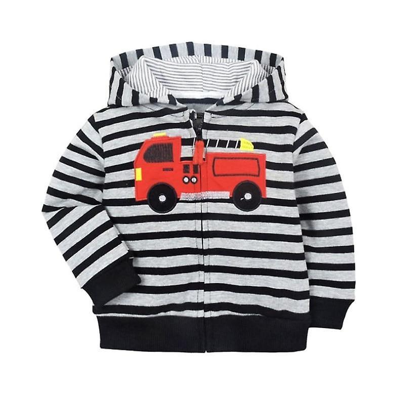 Slowmoose Cartoon Pattern Hooded Sweatshirts 12M