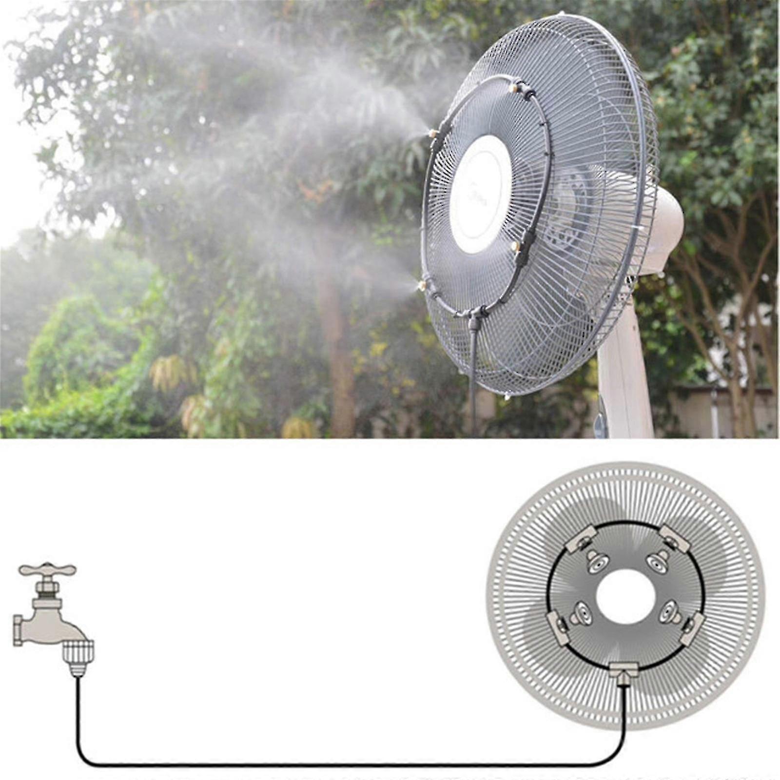 Rhafayre HUAFEI Outdoor Misting Fan Cooler Water Cooling Patio Mist Garden 16inch