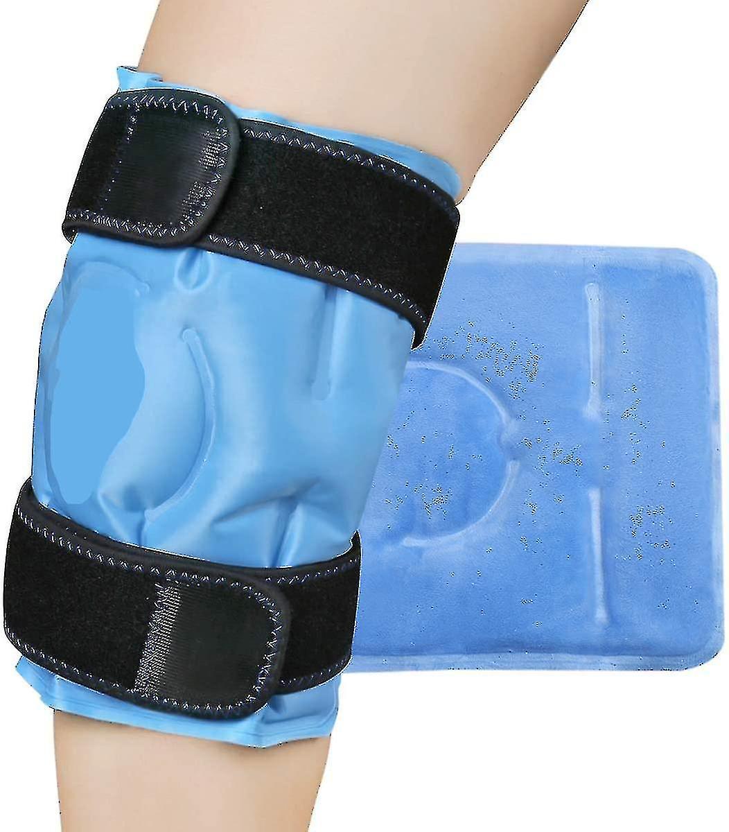 Mlsilm Ice Pack For Knee Pain Relief, Reusable Gel Ice Wrap For Leg Injuries, Swelling, Knee Replacement Surgery, Cold Compress Therapy