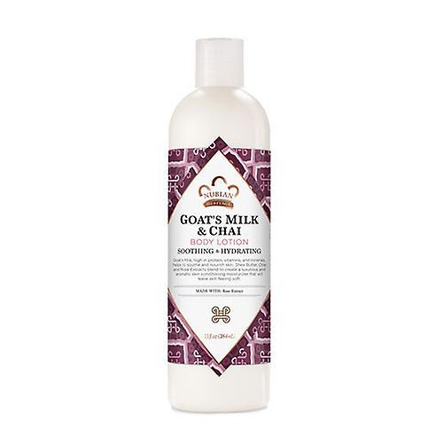 Nubian Heritage Body Lotion, Goats Milk and Chai 13 OZ (Pack of 1)