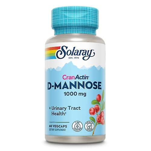 Solaray d-mannose & Cranactin Cranberry 400mg 60 Caps