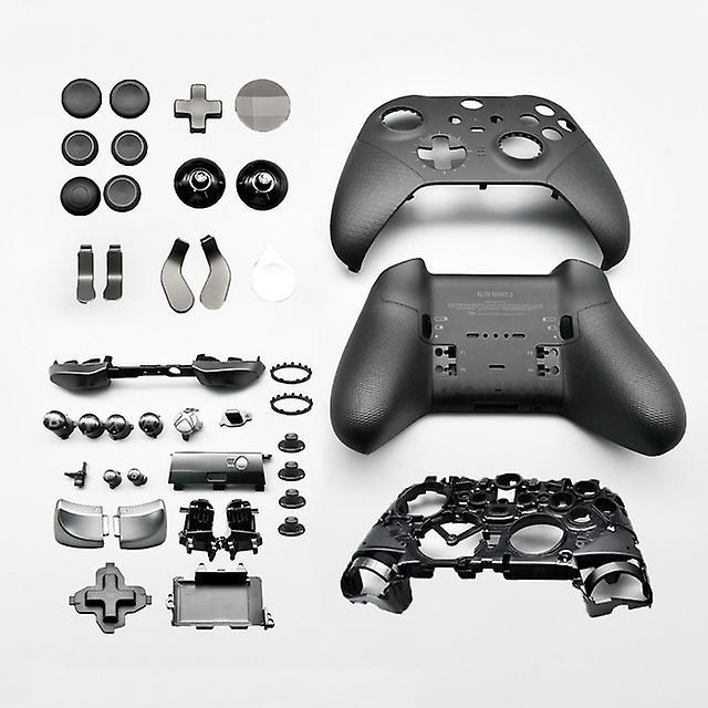 unbrand For Xbox One Elite Series 2 Controller Replacement Shell Top Bottom Case LT RT Buttons LB RB Bumper Accessories Repair Parts Full Set Shell...