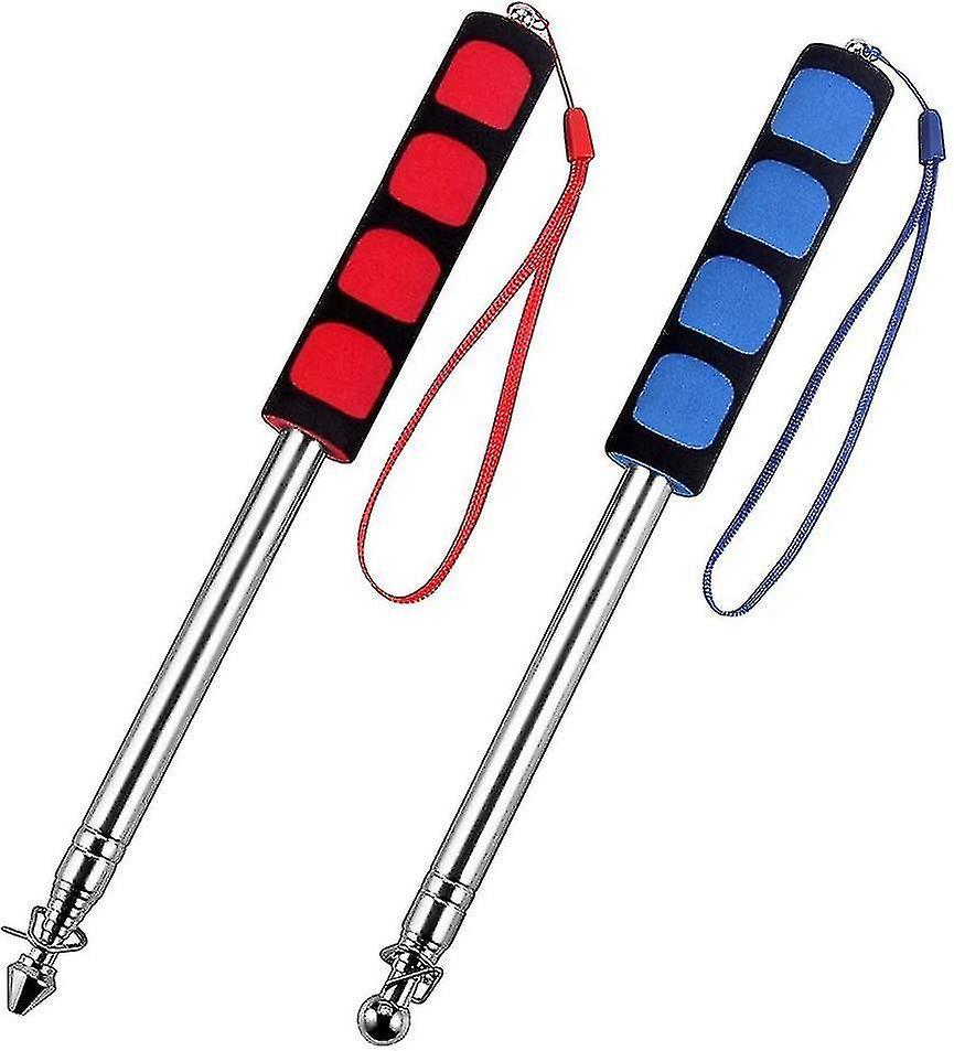 Boris Telescopic Flag Pole, Stainless Steel Telescopic Handheld Windsock Flag Pole With Sponge Handle For Travel, Camping