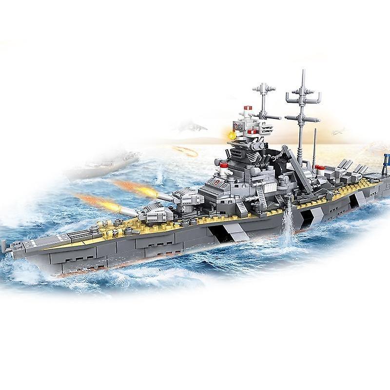 Slowmoose 1000+ Pcs Navy Aircraft Figures - Building Blocks Army Warship Construction c0138 no box