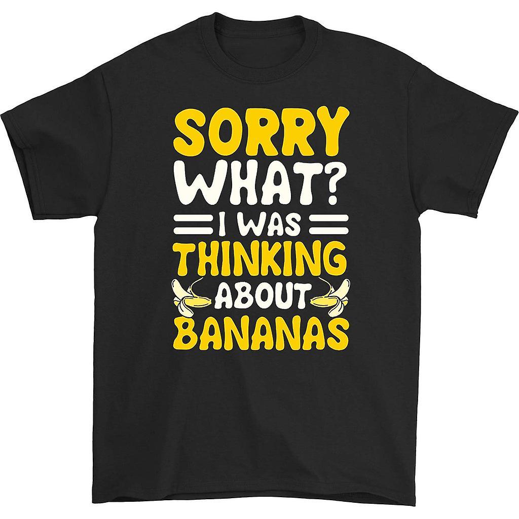 HISHARK Sorry what i was thinking about bananas t-shirt black XL