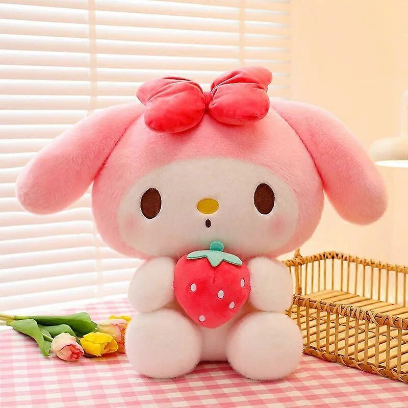 Redkid Sanrio Cartoon Kuromi My Melody Cinnamoroll Pochacco Pompom Purin Strawberry Cute Hug Plush Doll Toys For Children Surprise Gift Mymelody 40cm