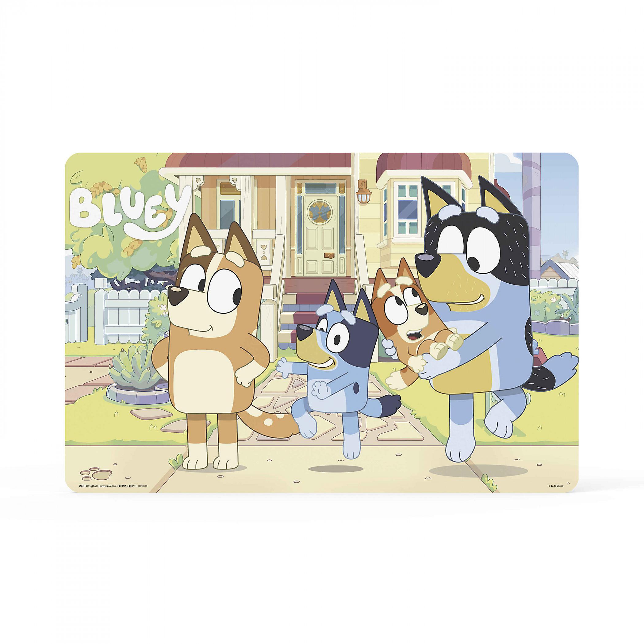 Cartoons Bluey and Family 17.6" Dinner Placemat Multi-Color