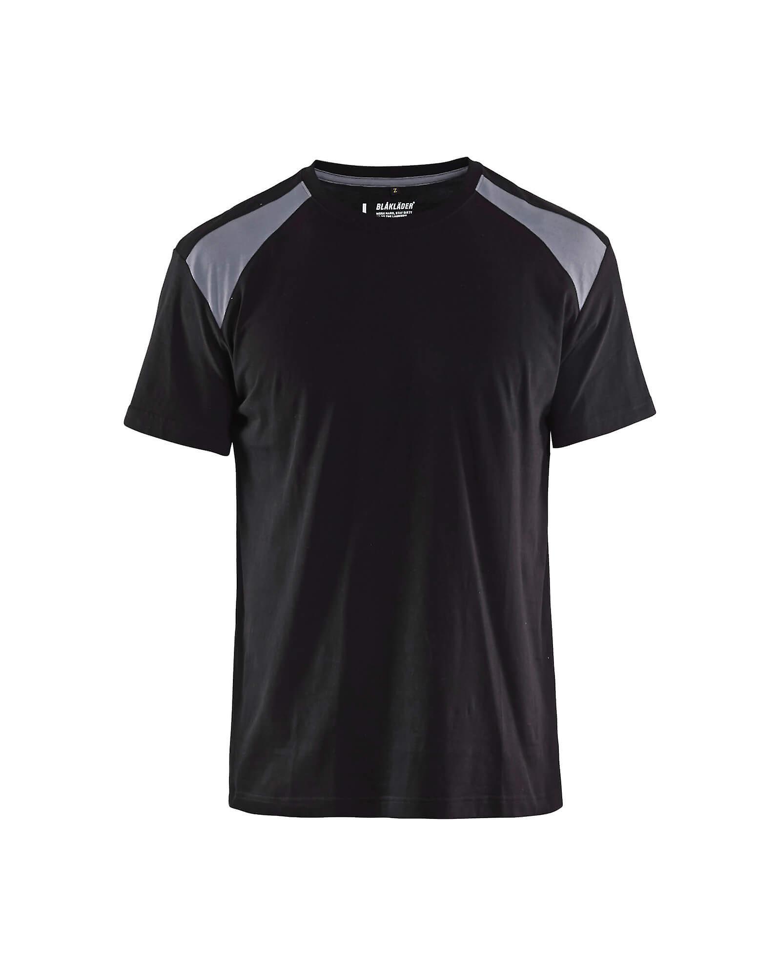 Blaklader 3379 t-shirt 2-tone cotton - mens (33791042) - (colours 1 of 2) Black/grey Xxl