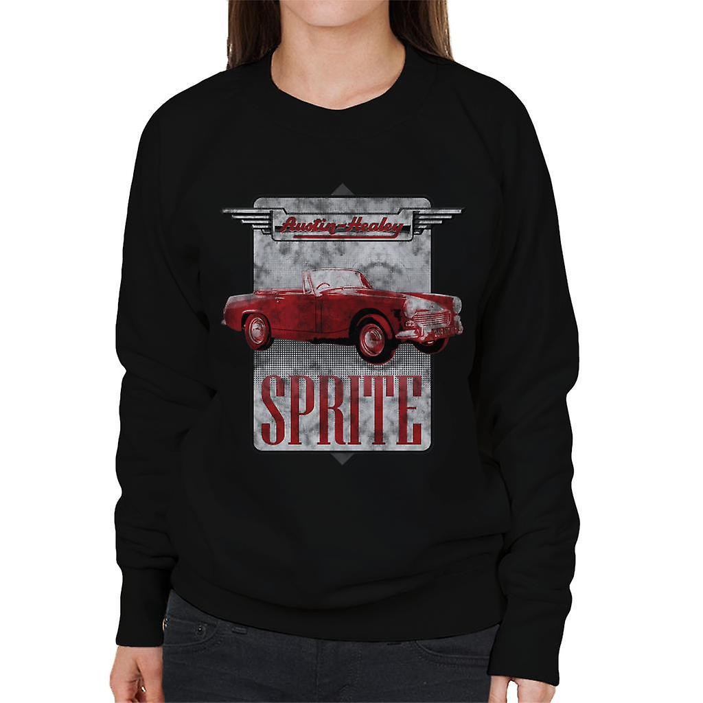 Austin Healey Sprite British Motor Heritage Women's Sweatshirt Black Medium