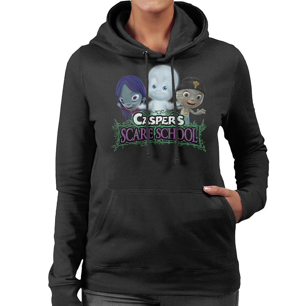 Casper The Friendly Ghost Scare School Women's Hooded Sweatshirt Black Large