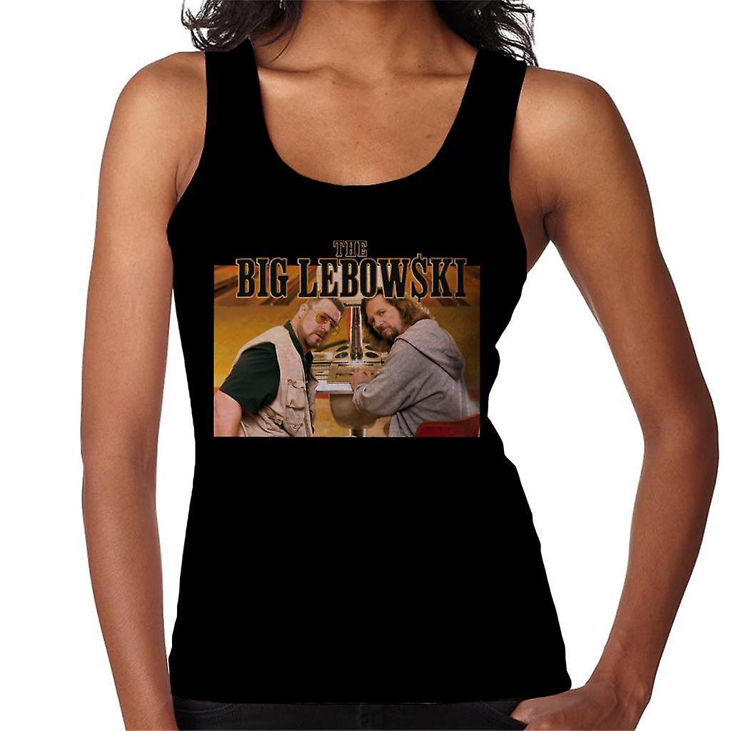 The Big Lebowski The Dude And Walter Bowling Alley Women's Vest Black Medium