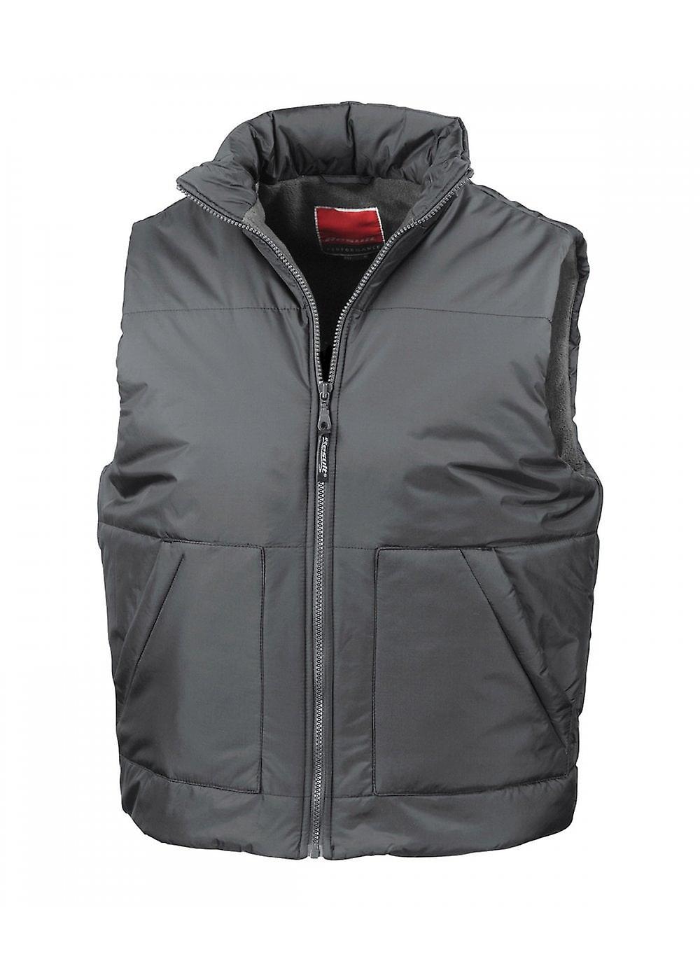 Men's Result Fleece-Lined Bodywarmer RE44A Dark Grey