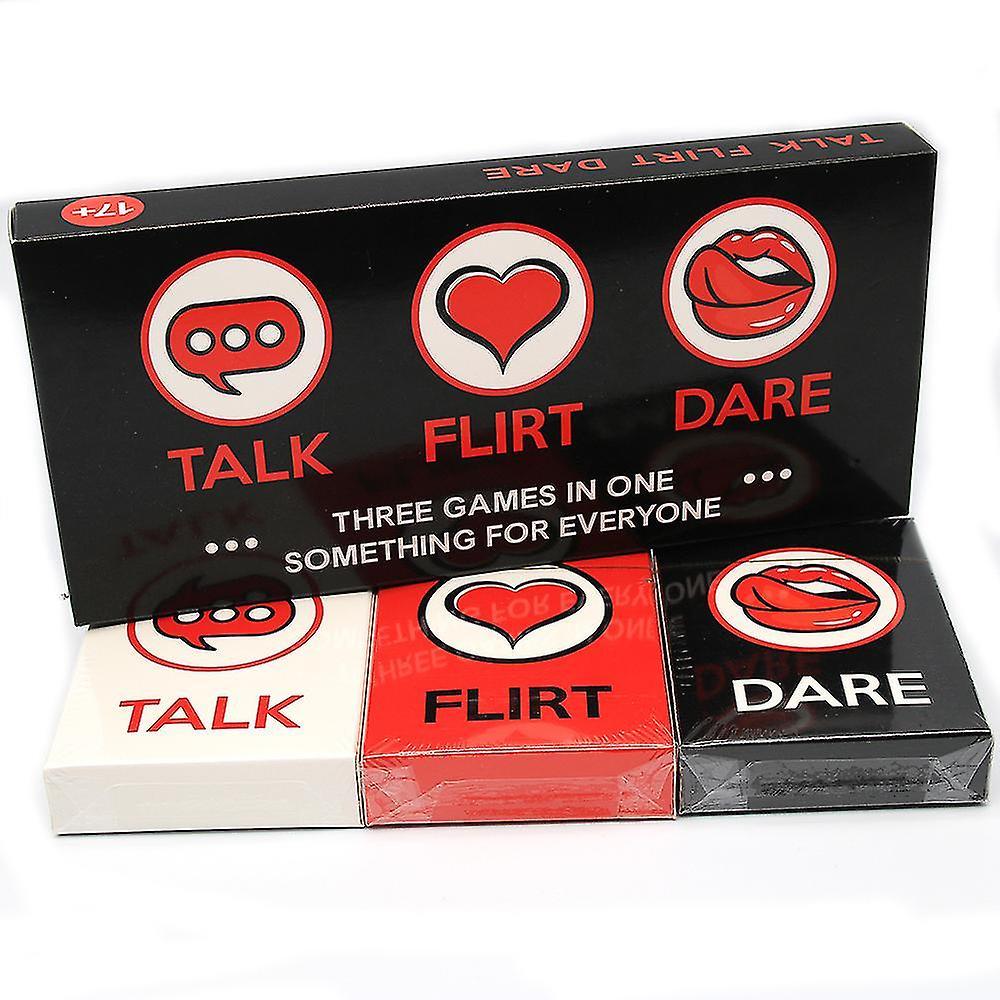 Shinestar 3-in-1 Talk Flirt Dare Card Game Reignite And Deepen Relationship With Your Partner, Perfect Romantic Date Night Ideas, Couples Gifts