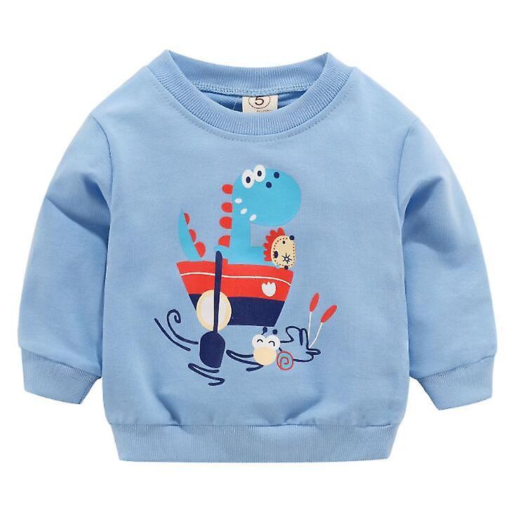 Slowmoose Baby Clothes Sweatshirts - Soft Cotton Top Cartoon Sweater, Spring Autumn 24M / Dinosaur--blue