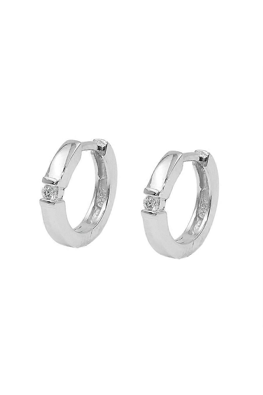 Gallay Hoop Earrings With Zirconia Silver 925 - Gl93953