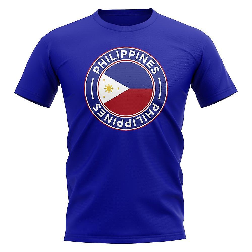 UKSoccerShop Philippines Football Badge T-Shirt (Royal) Blue XLW