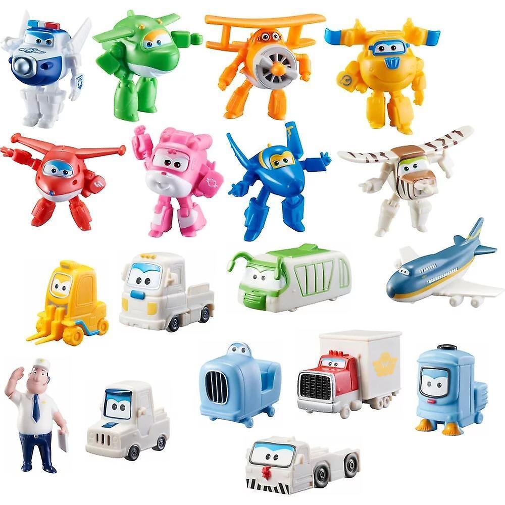 6-Pack Super Wings Mini Action Figures Collectible Blind Bag Assorted