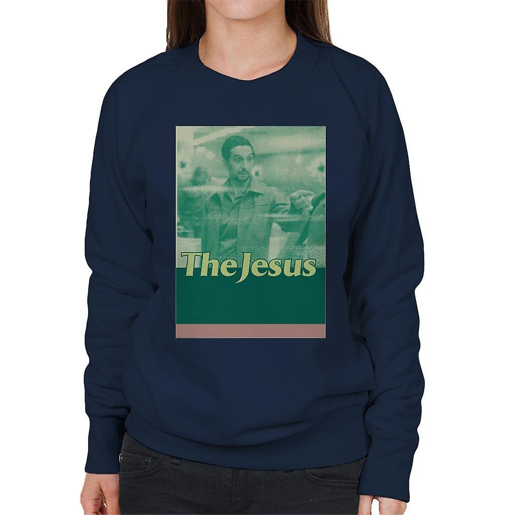 The Big Lebowski The Jesus Retro Women's Sweatshirt Navy Blue XX-Large