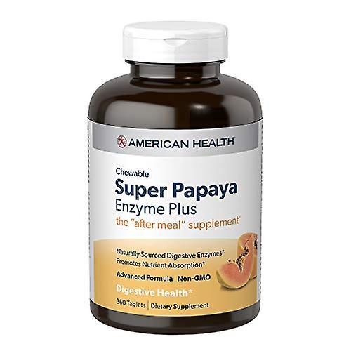 American health super papaya enzyme plus chewable tablets 360 count