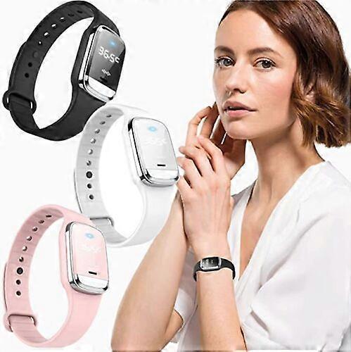 Htclv Ultrasonic Mosquito Repellent Bracelet Bionic Mosquito Repeller Outdoor Watch Anti-mosquito Bracelet pink