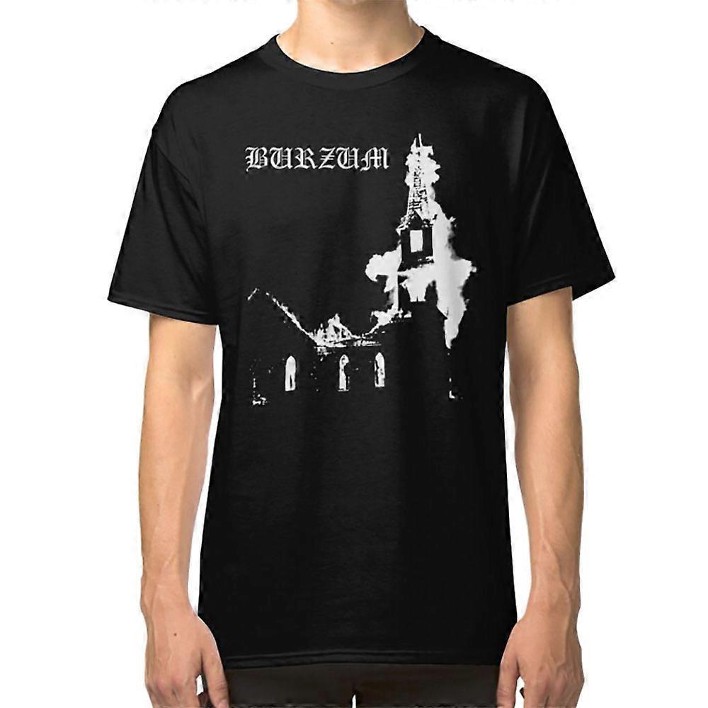 RockShark Burning Church T-shirt Black M