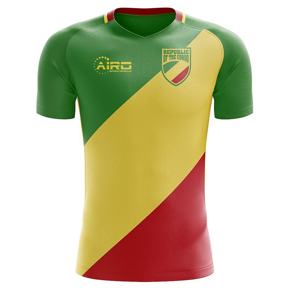 Airo Sportswear 2024-2025 Republic of Congo Home Concept Football Shirt - Womens Yellow Large - UK Size 14