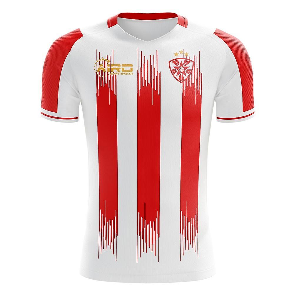 Airo Sportswear 2024-2025 Fk Crvena zvezda Home Concept Football Shirt White 4XL