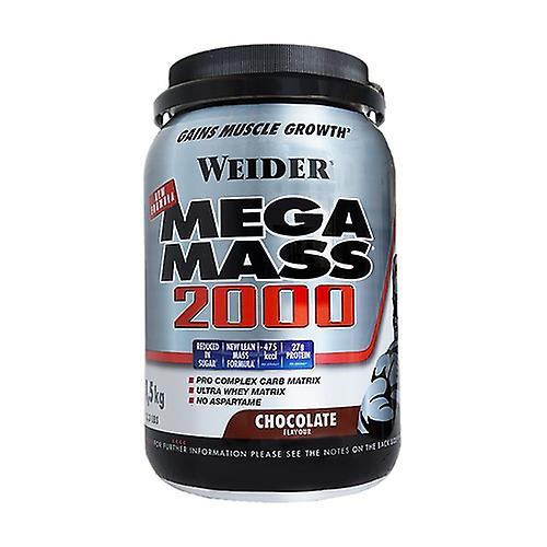 Weider Mega mass 2000 chocolate protein 1,5 kg of powder (Chocolate)