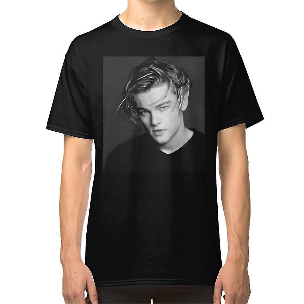 Gildan Leonardo dicaprio T-shirt Black L