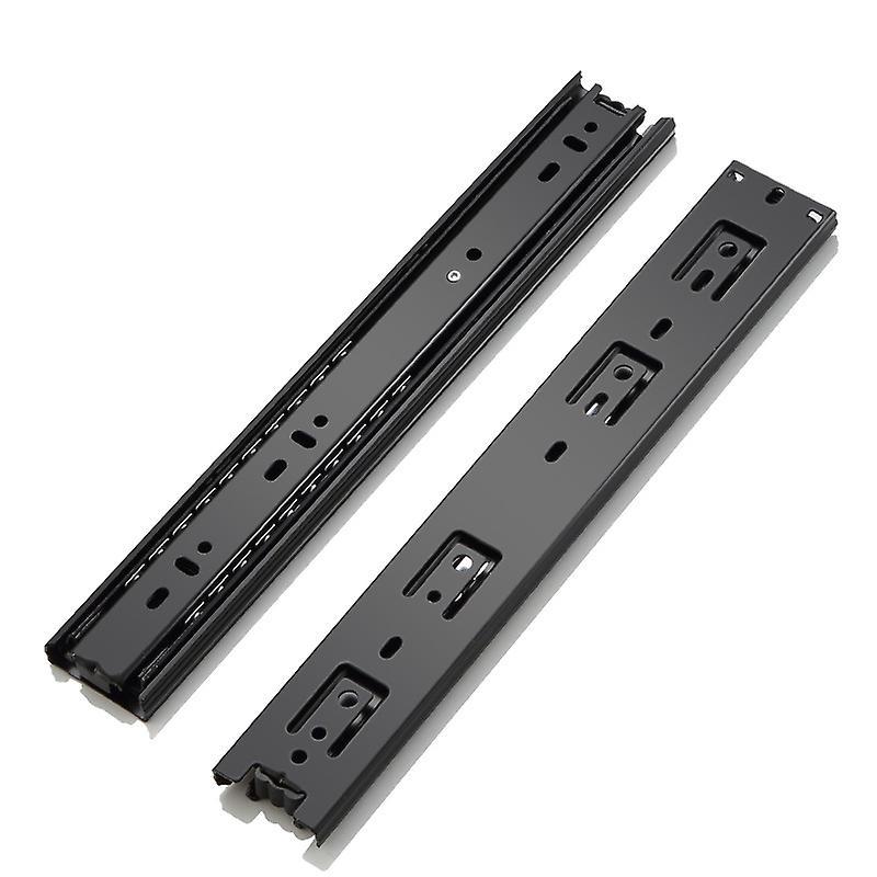 Xymcv 1 Pair Heavy Duty 200mm Full Extension Drawer Slides 45kg Load Capacity Side Mount Ball Bearing Kitchen Cabinet Slides Replacement Rails Guid...