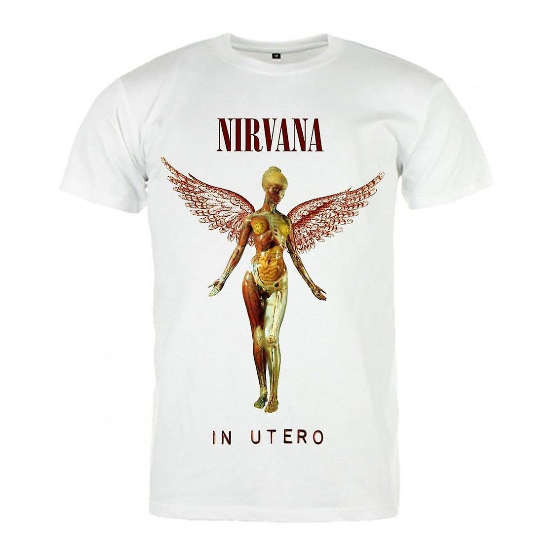 RockShark Nirvana T-Shirt Blanc In Utero White XL