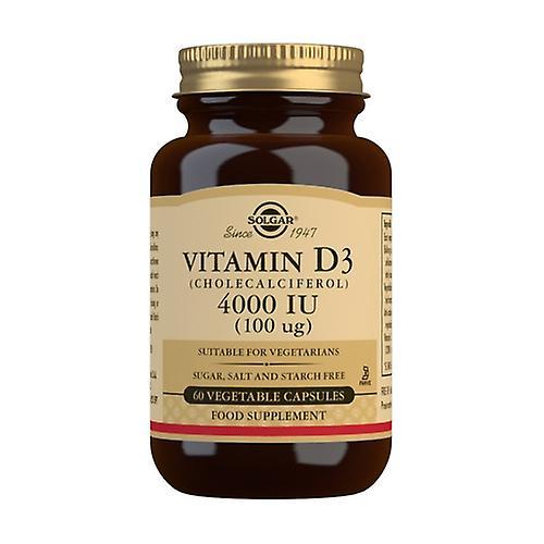 Solgar Vitamin D3 4000 IU 60 vegetable capsules of 100mg