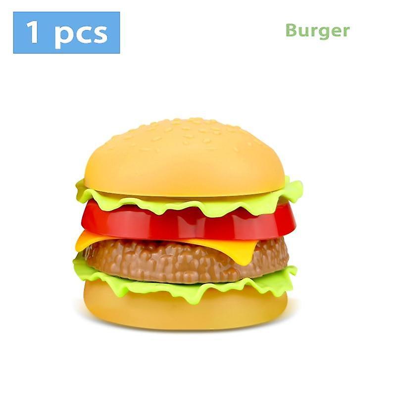 Slowmoose Children Pretend Simulation Food, Baby Play House Hamburger Dog French Fries Burger