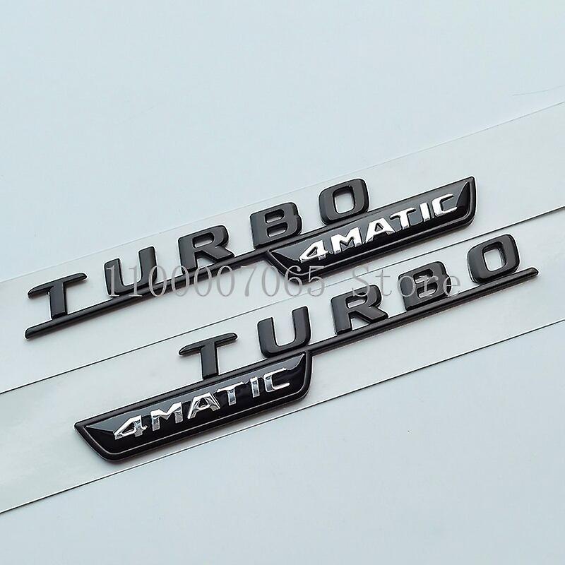 Car Badge Matte Black Letters A35 A45 A45S Turbo 4matic Emblem for Mercedes Benz AMG Car Fender Trunk Rear W176 W177 Logo Sticker W177 hatchback80 ...