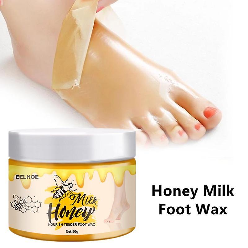 Eelhoe Honey Milk Foot Wax Feet Mask Moisturizing Nourishing Whitening Skin Care