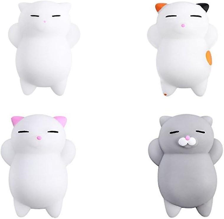 Phwj Anti-stress Toys Cats Squishies Mini Cat Squeeze Toys Stress Mochi Kawaii Squishies Squishy Kawaii Squeeze Toy