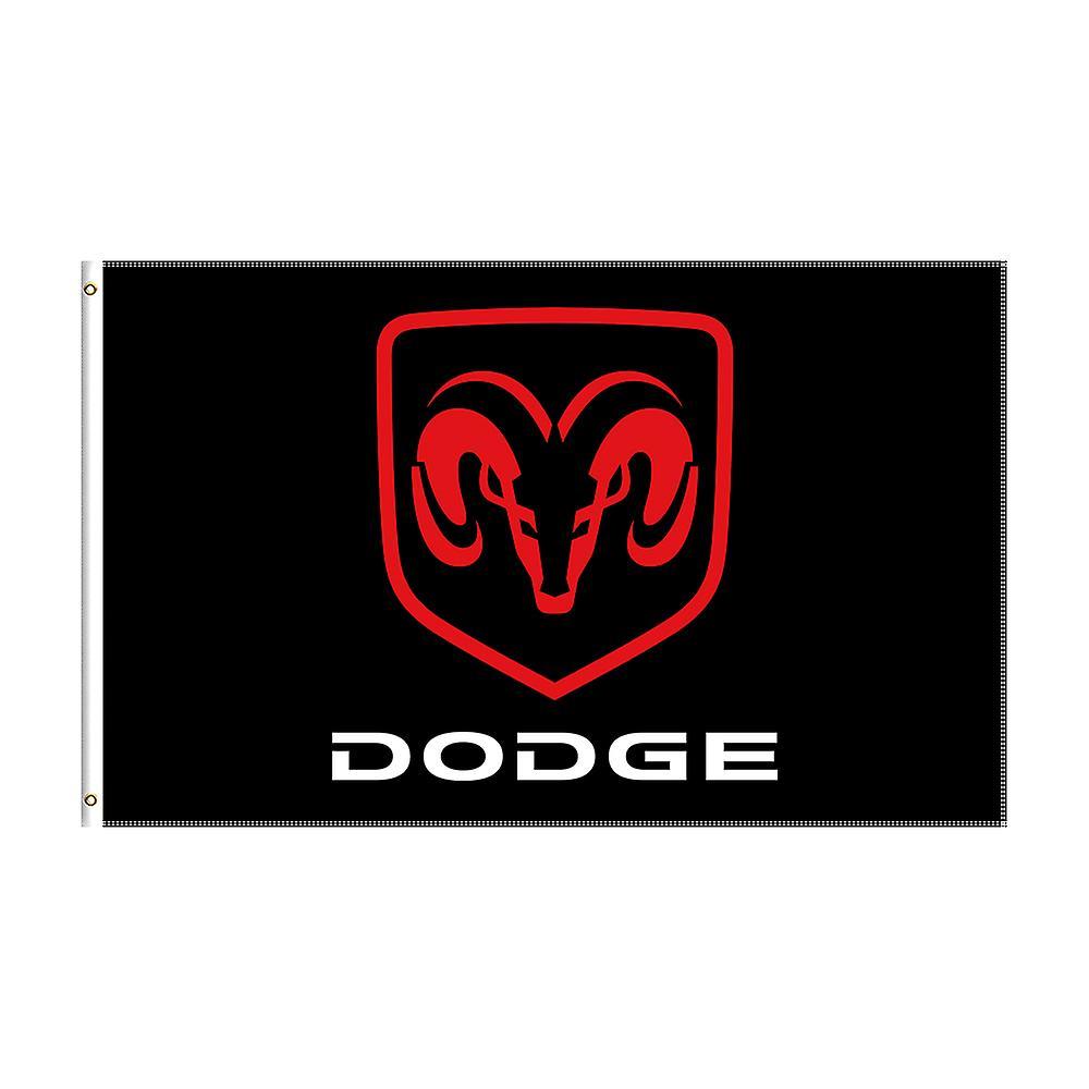 Bicaco 3x5 Ft Dodge Flag Polyester Printed Racing Car Banner For Decor 90x150cm C-476