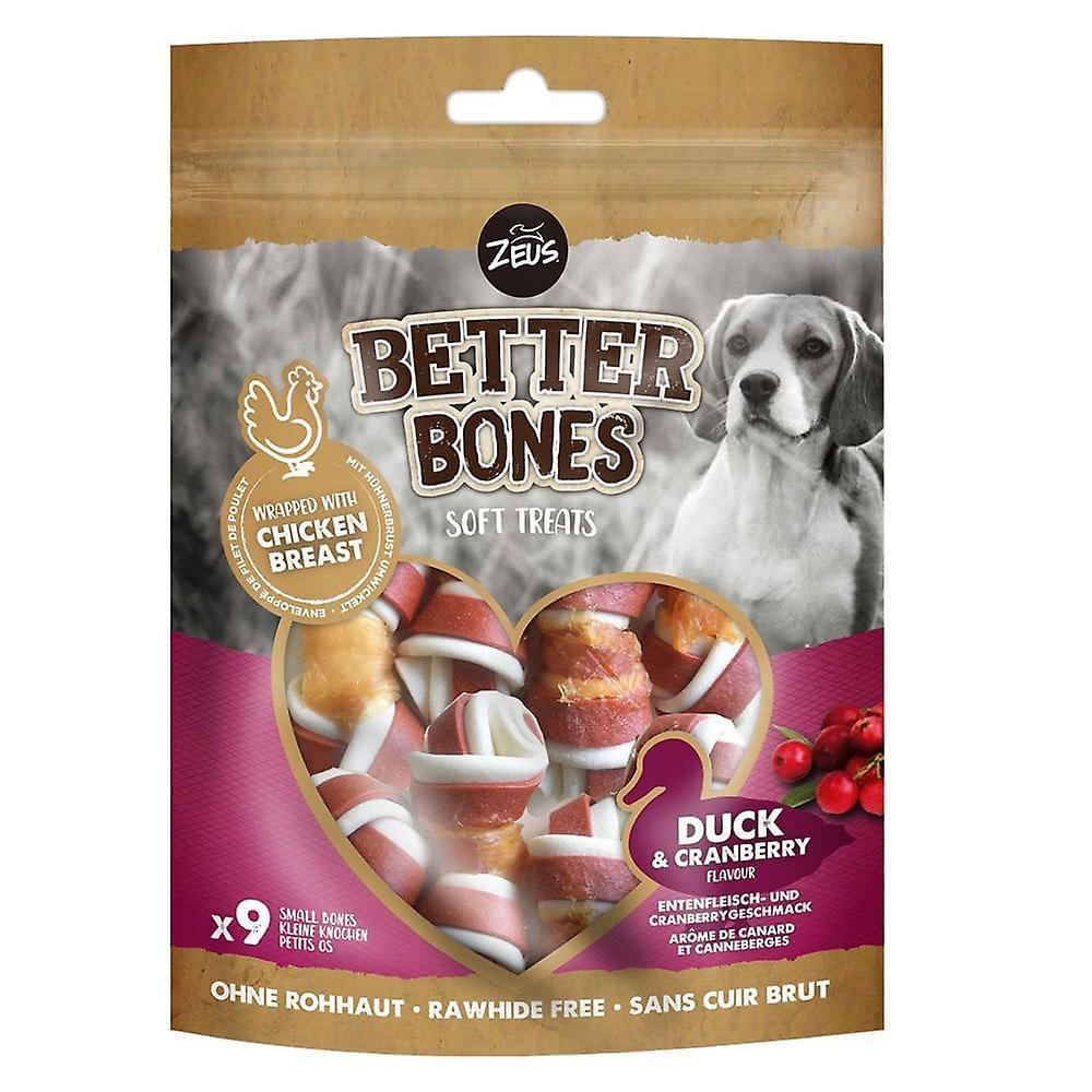 Zeus Better Bones Duck & Cranberry Flavour Wrapped Bones (9pk) 9 Pack