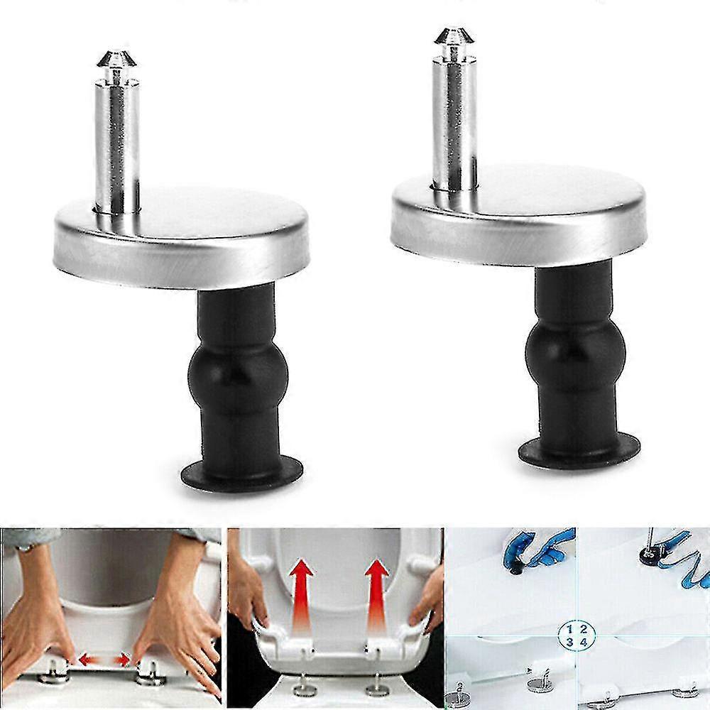 Bxs 2pcs Top Fix Wc Toilet Seat Hinge Fittings Quick Release Hinges Screw Kit