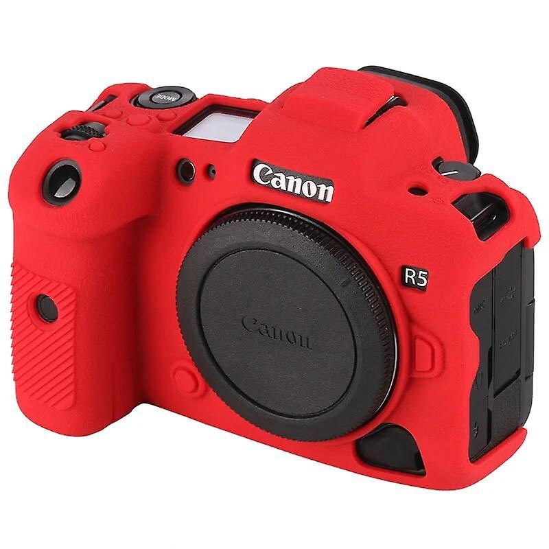 Begleri R5 R6 Silicone Cover Rubber Silicone Camera Case Cover Skin For Canon Eos R5 R6 R5 Red