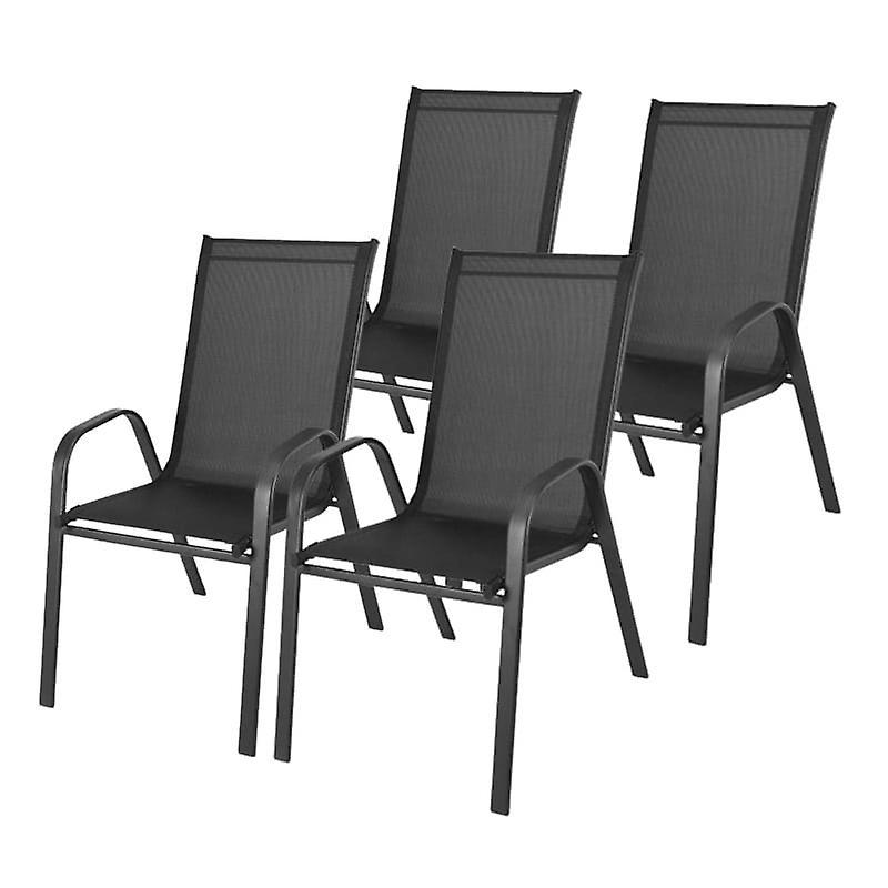 Viking Choice Garden table chairs set black - 4 pieces Tuinstoel