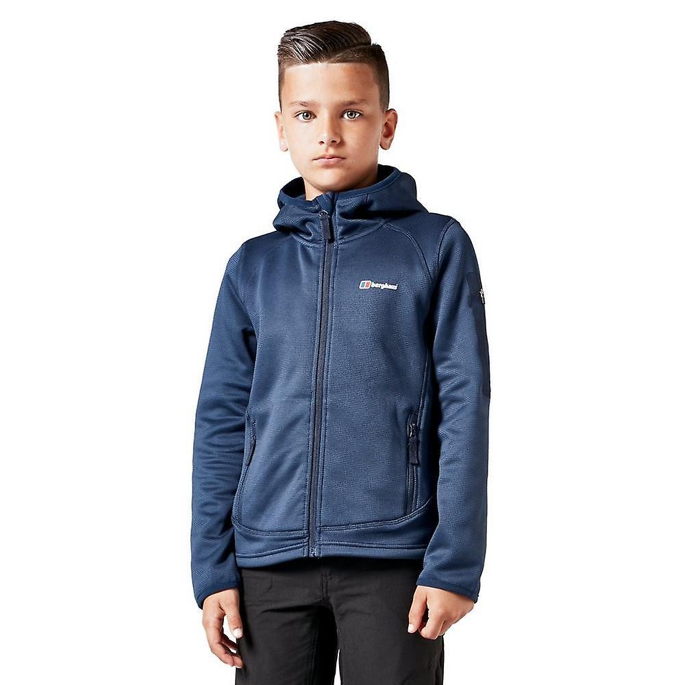 Berghaus Kids' Privatale Full-Zip Hoodie with 3 Zipped Pockets,Outdoors Clothing Blue 11-12 Years